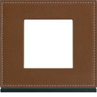  Plaque 1P coffee leather 