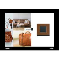  Plaque 1P coffee leather 