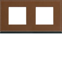  Plaque 2P H71 coffee leather 