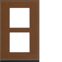  Plaque 2P V57 coffee leather 