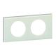  PLAQUE 2P  VERRE KAOLIN 