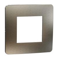  Plaque finition bronz/Blanc 1P 