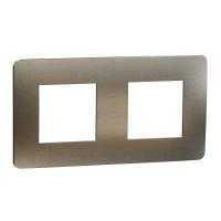  Plaque finition bronz/Blanc 2P 