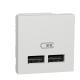  Chargeur 2x USB 2m Blanc 